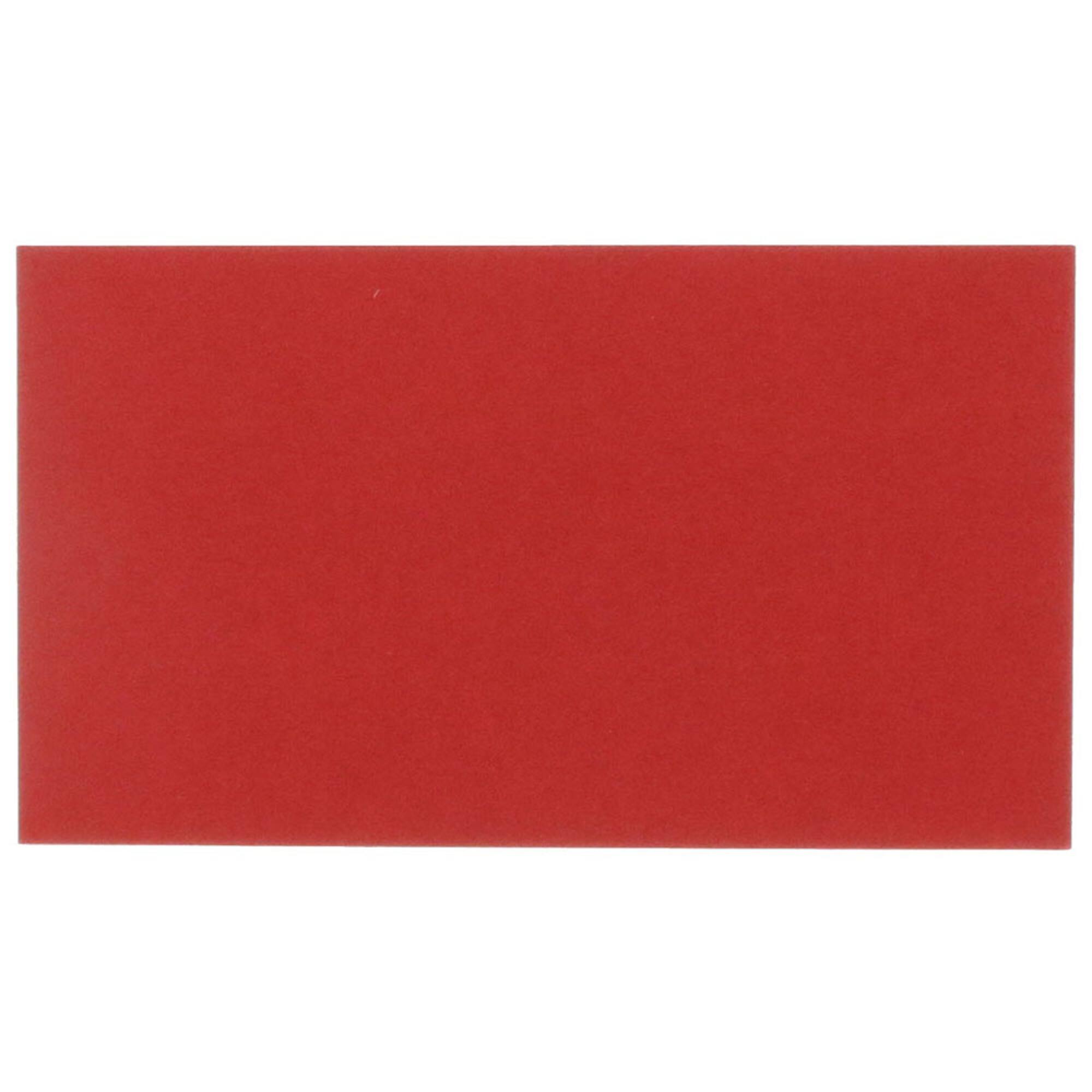 JAM Paper Red 2" x 3.5" 85lb. Blank Flat Note Cards, 400ct.